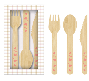 Valentine's Day Love Knife, fork and spoon tableware set VALE0036