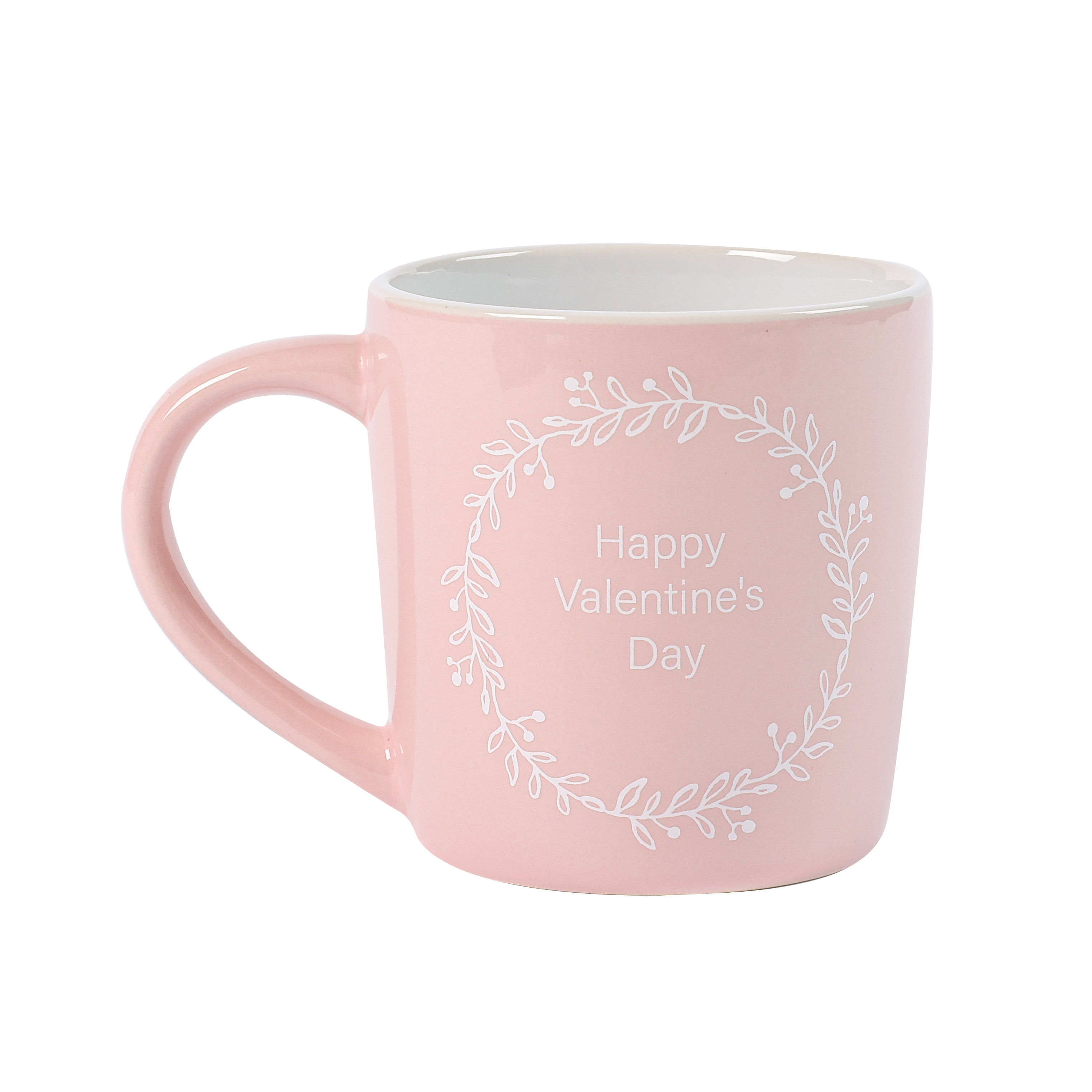 Valentine's Day Love Balloon Girl Pink Ceramic Cup VALG0020