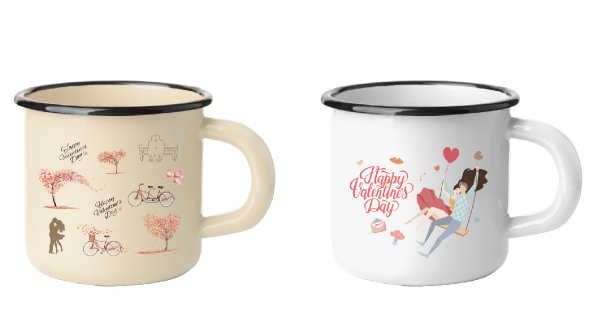 Valentine's Day Love Tree Swing Enamel Cup VALG0022