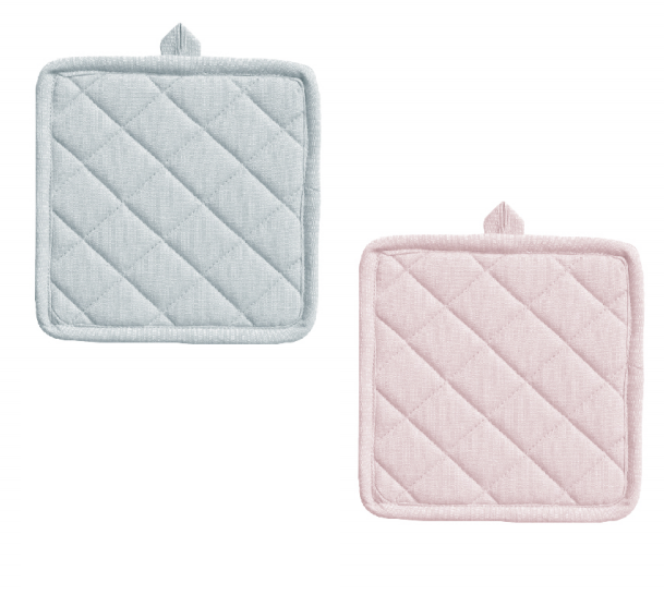 Valentine's Day pink and blue square kitchen supplies insulated placemat VALH0004