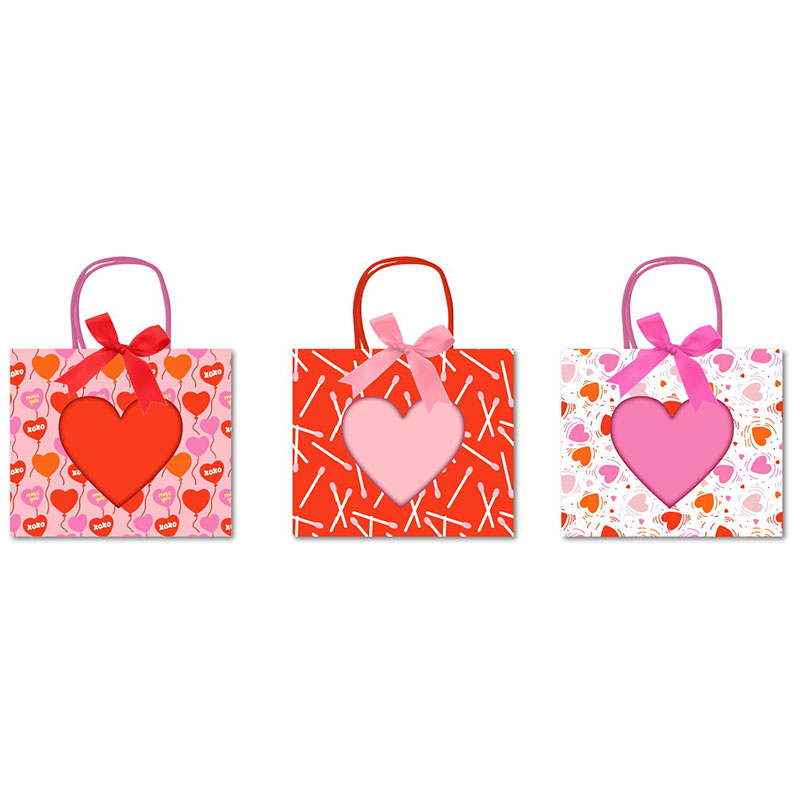 Valentine's day love window bow decoration gift bag VD200016