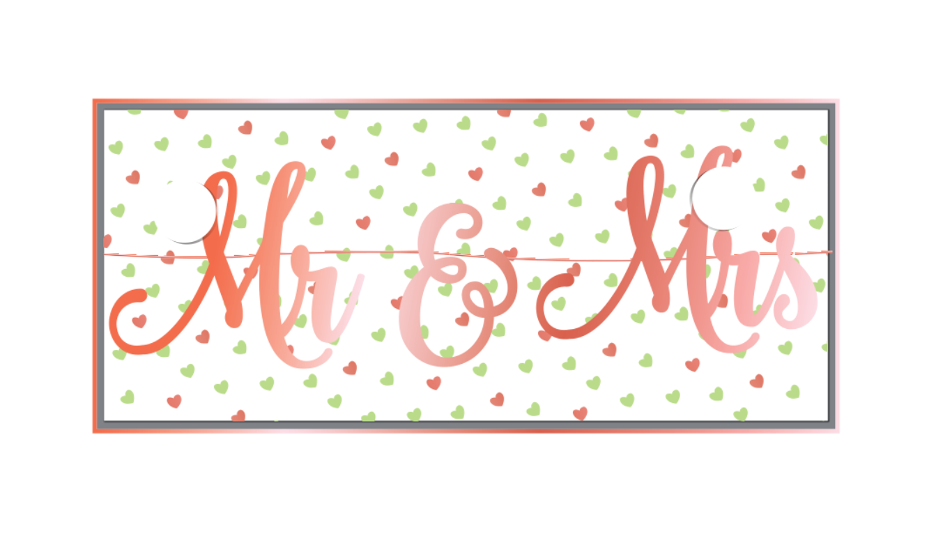 Wedding party decoration banner WD033