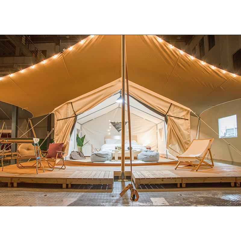 Wall tent glam camp