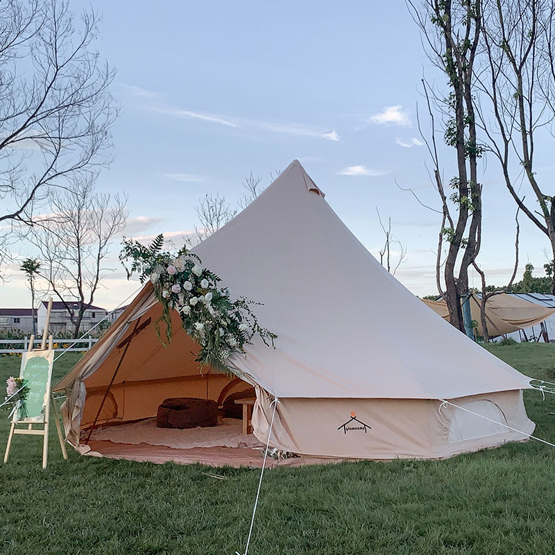 Wedding tent glam camp