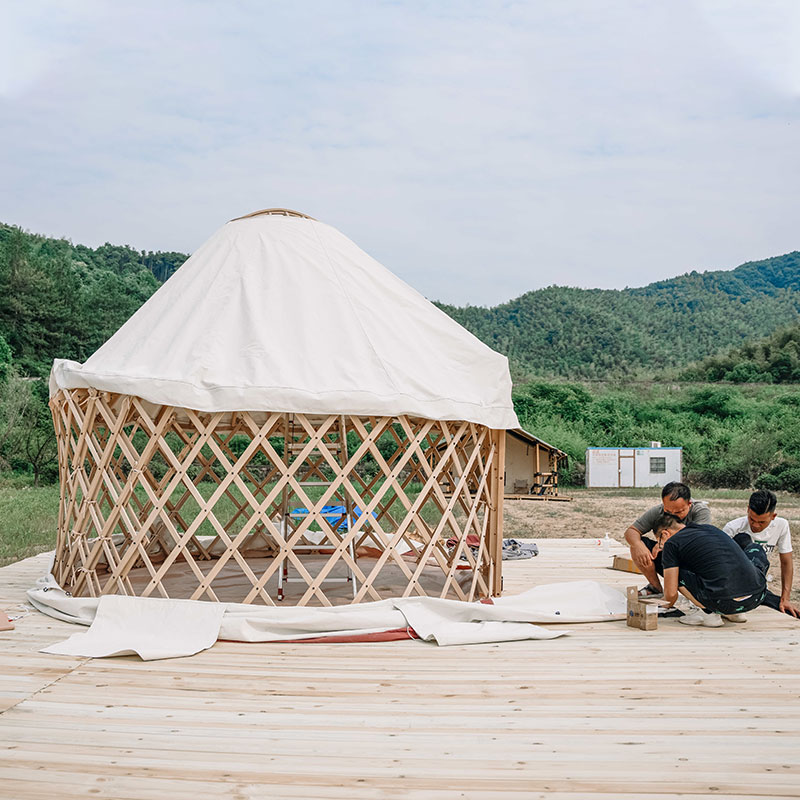 Yurt glam camp