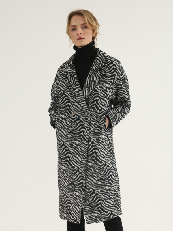 Zebra Woolen Coat