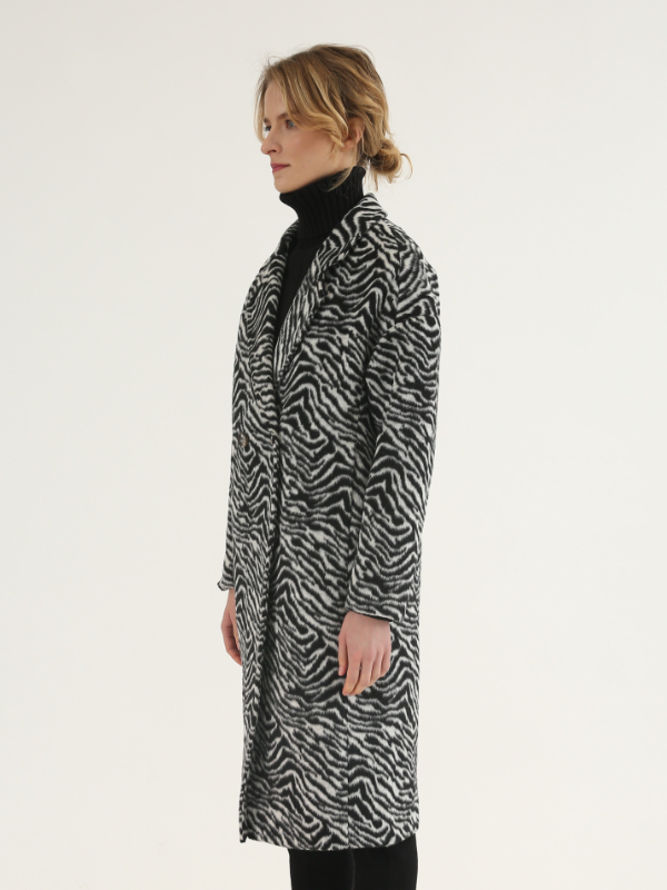 Zebra Woolen Coat