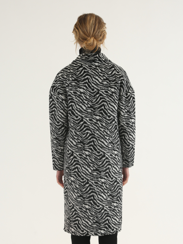 Zebra Woolen Coat