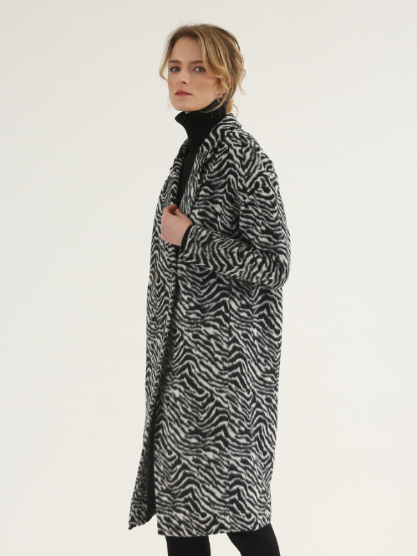 Zebra Woolen Coat