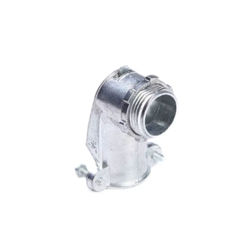 Zinc Die Casting 90 Degree threaded angle squeeze connector