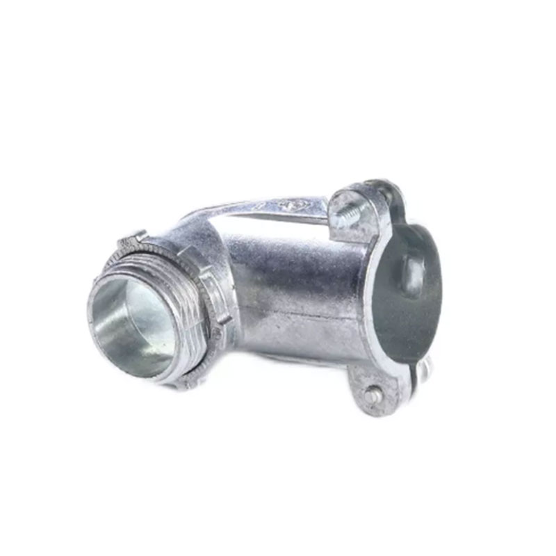 Zinc Die Casting 90 Degree threaded angle squeeze connector