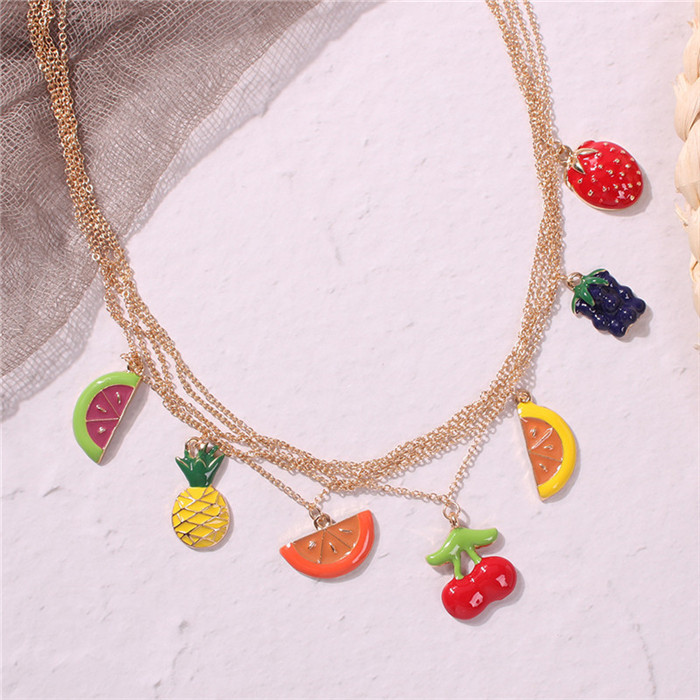 Bohemian Creative Fruit Pendant Necklace