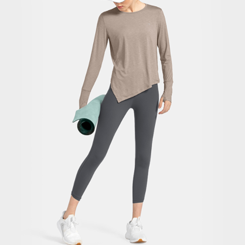 Women fitness tee shirt moisture wicking pullover tops deportivos sports plain long sleeve T shirt