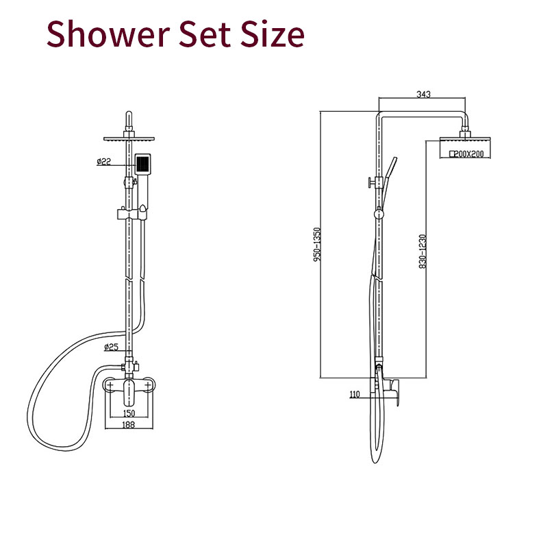thermostatic shower mixer valve