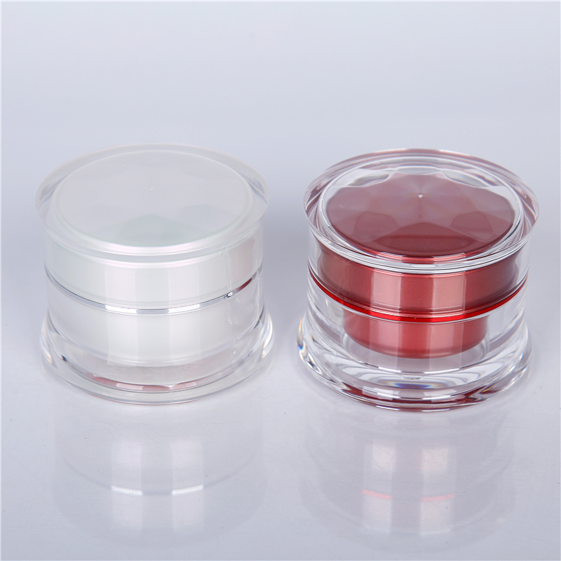  acrylic cosmetic jars