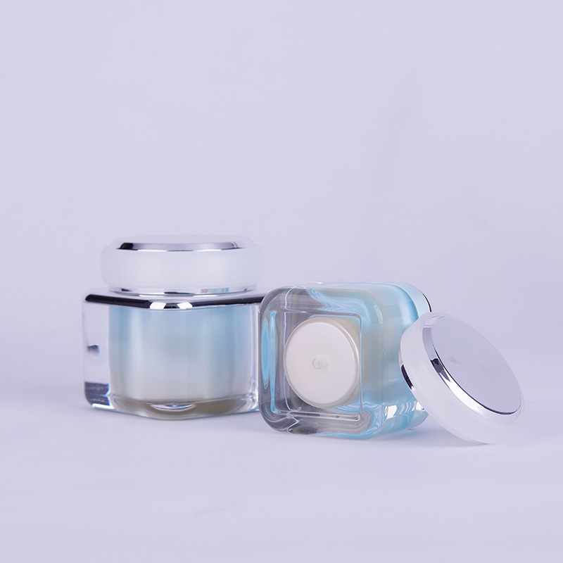 8 Oz Low Profile Plastic Jars With Lids,Dark Glass Jars With Lids For Cosmetics,Cosmetics Cream Glass Bottles And Jars