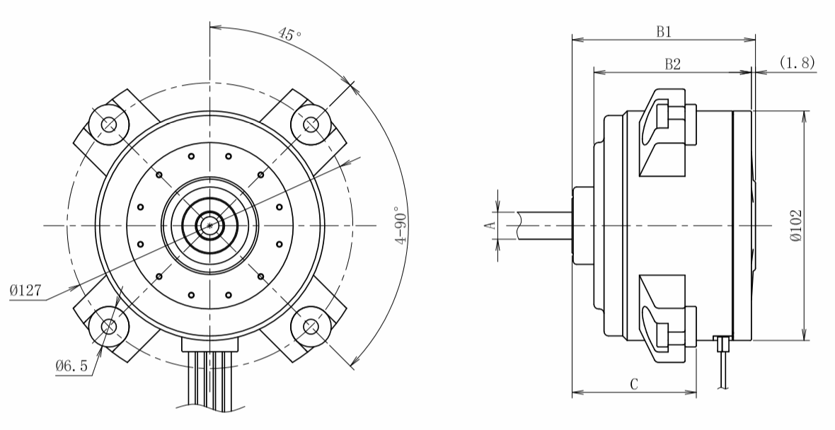 Internal Rotor Motor B Insulation Class
