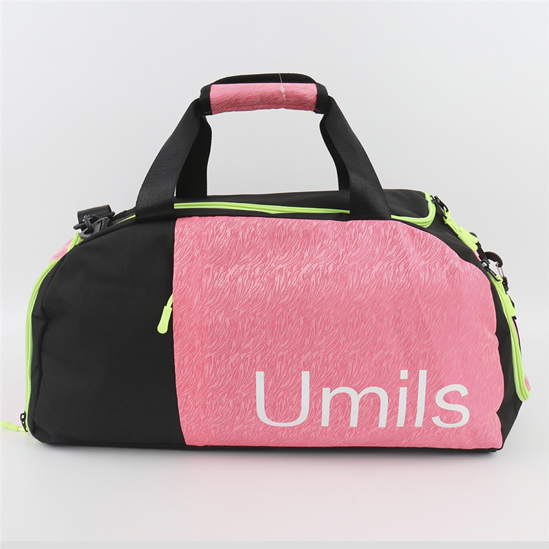 Pink Black Fitness Bag | China Fitness Bag | Fitness Bag design
