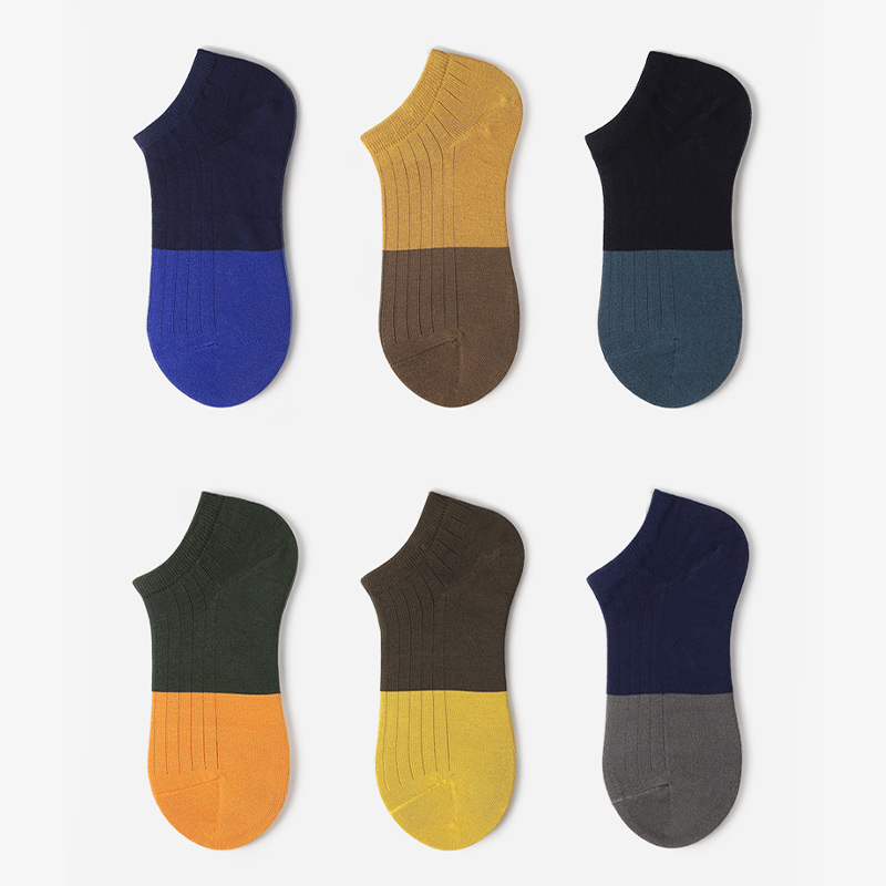 colorful cotton man socks custom dress socks mens ankle socks