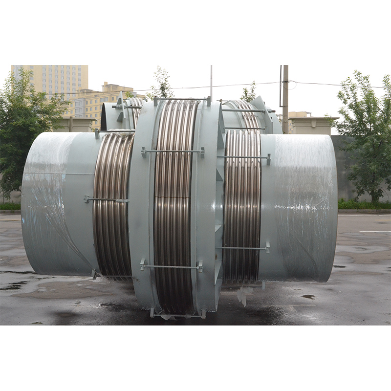 Straight pipe pressure balanced corrugated expansion joint