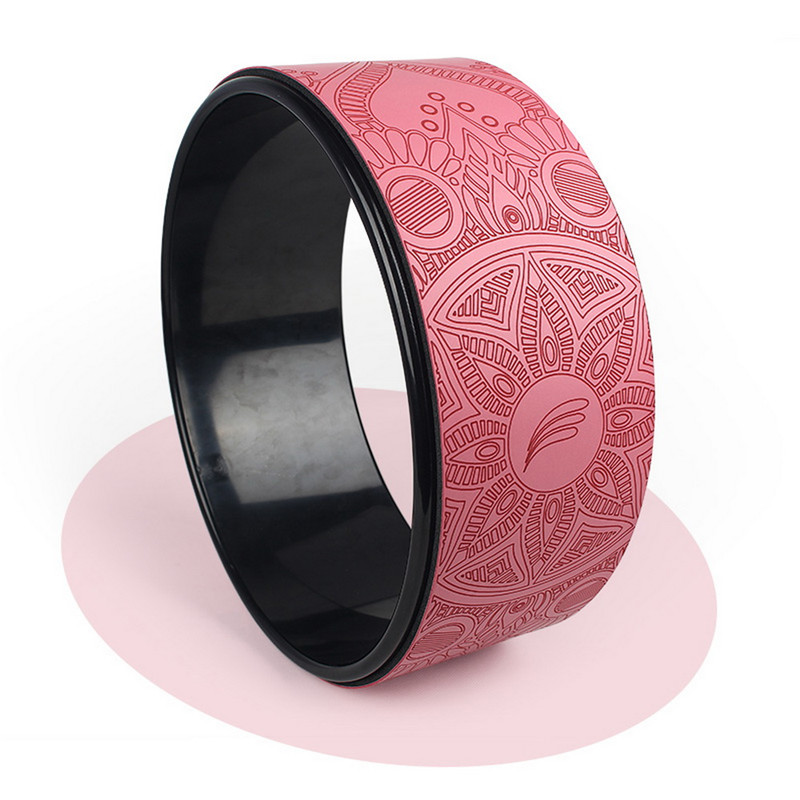 Rose-red Yoga wheel | Yoga wheel manufacturer | Fitness Accessories Yoga wheel