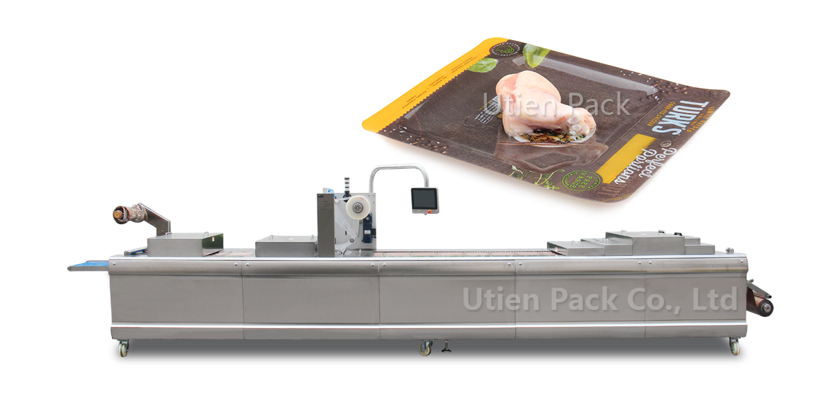 Poultry Thermoforming Vacuum Skin Packaging Machine