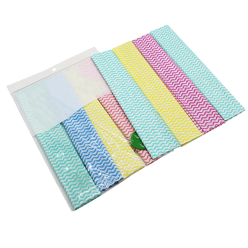 Multifunctional reusable non woven kitchen cleaning spunlace non woven cleaning dry wipes