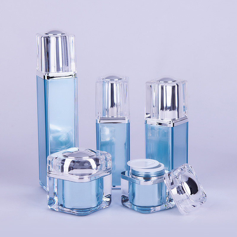  Sky Blue Clear Cover Acrylic Cosmetic Packing