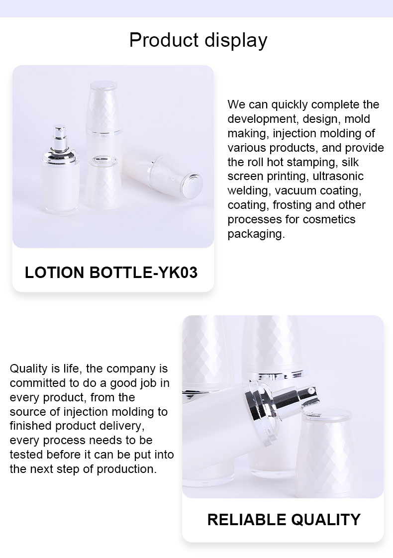 Luxury cosmetic bottles