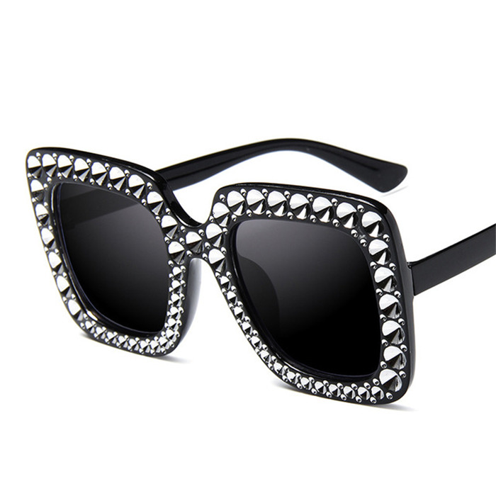 Oversize Rhinestone sunglasses