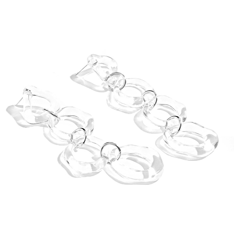 Transparent Acrylic Earrings | Simple Ins Earrings | Earring