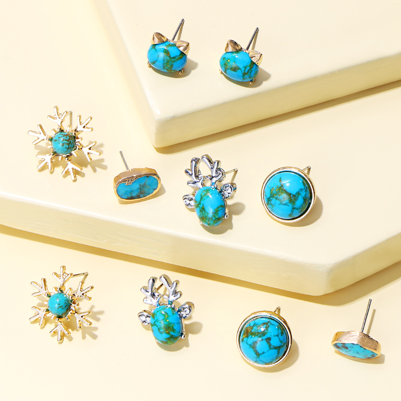 Christmas Turquoise earrings