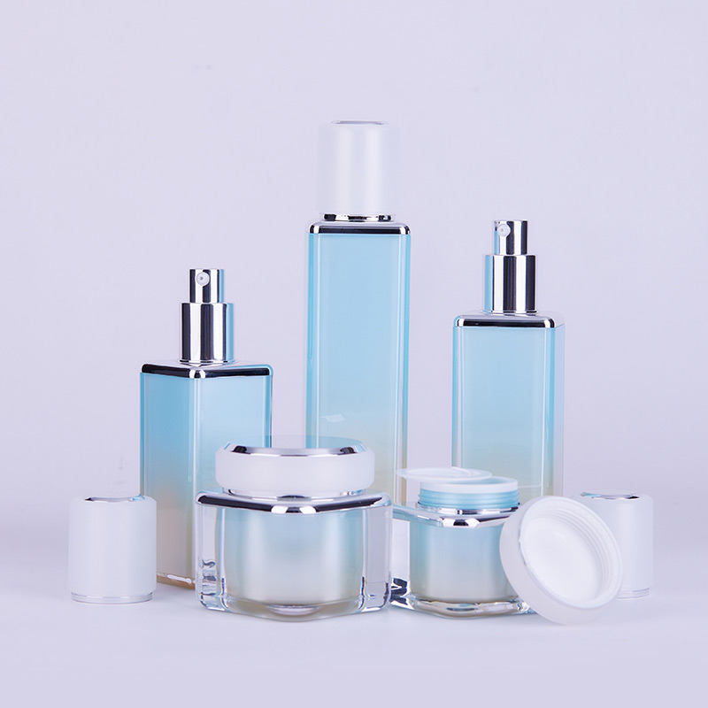  Light Blue Clear Acrylic Cosmetic Packing