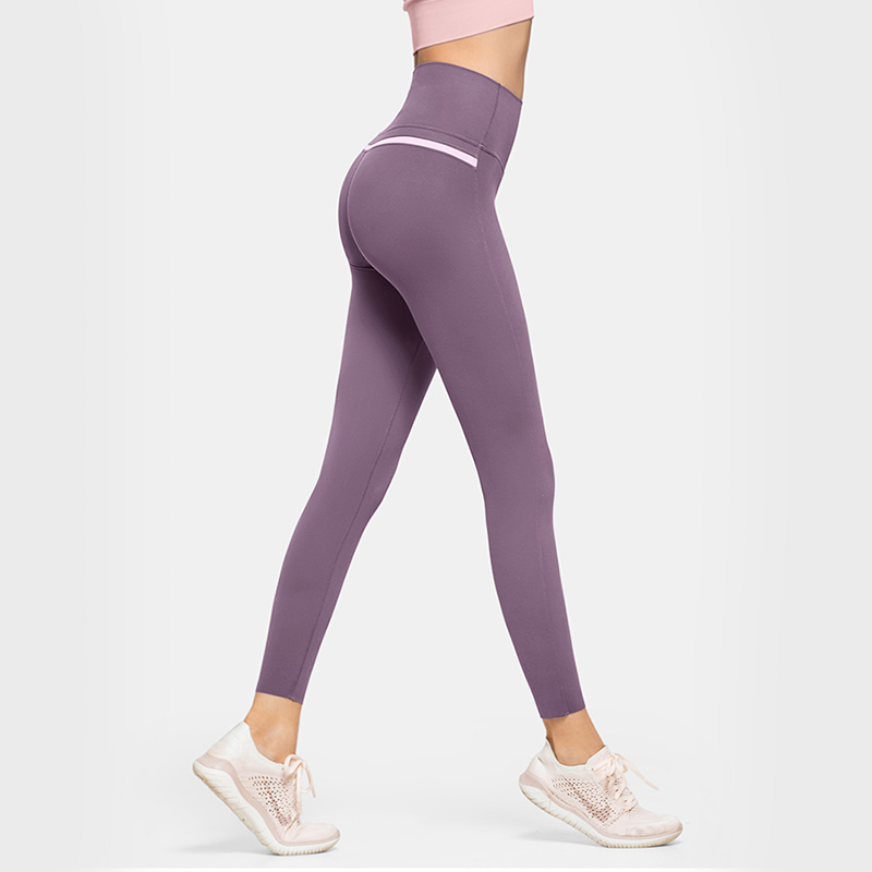 Custom women running pants fitness spandex elastic waist gym yoga leggings