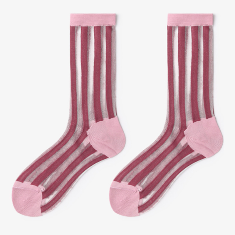 Summer ladies card silk socks silk stockings transparent crystal socks glass stockings