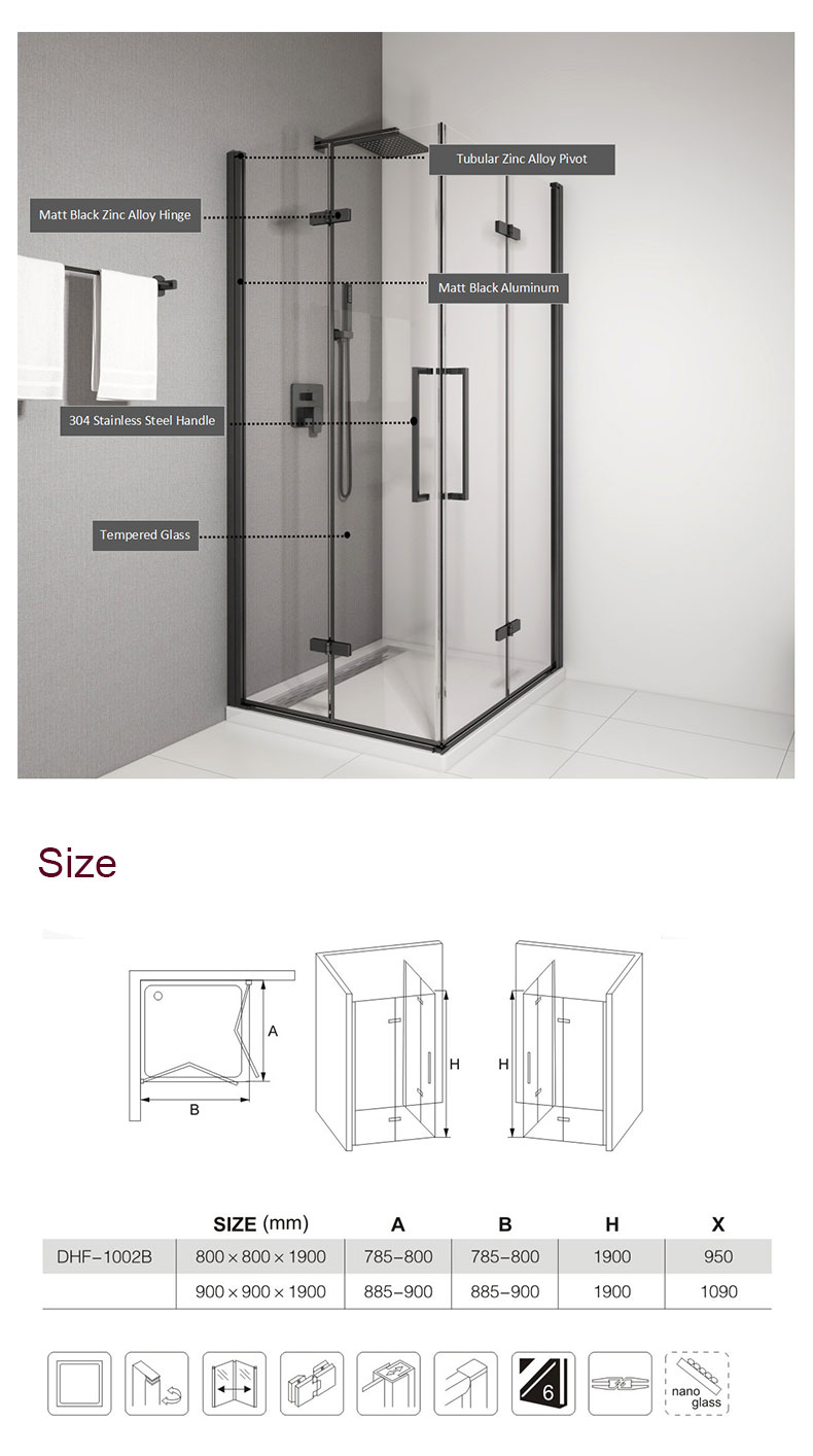 frameless glass shower enclosures