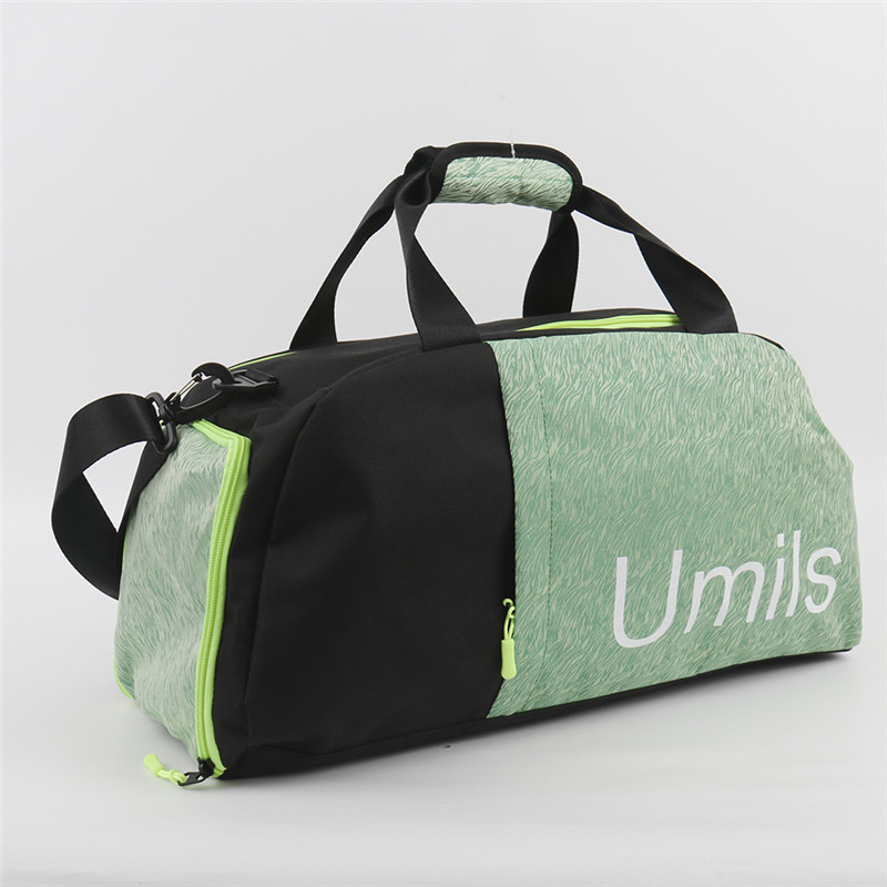 Green Black Fitness Bag | Fitness Bag factory | Custom Fitness Bag