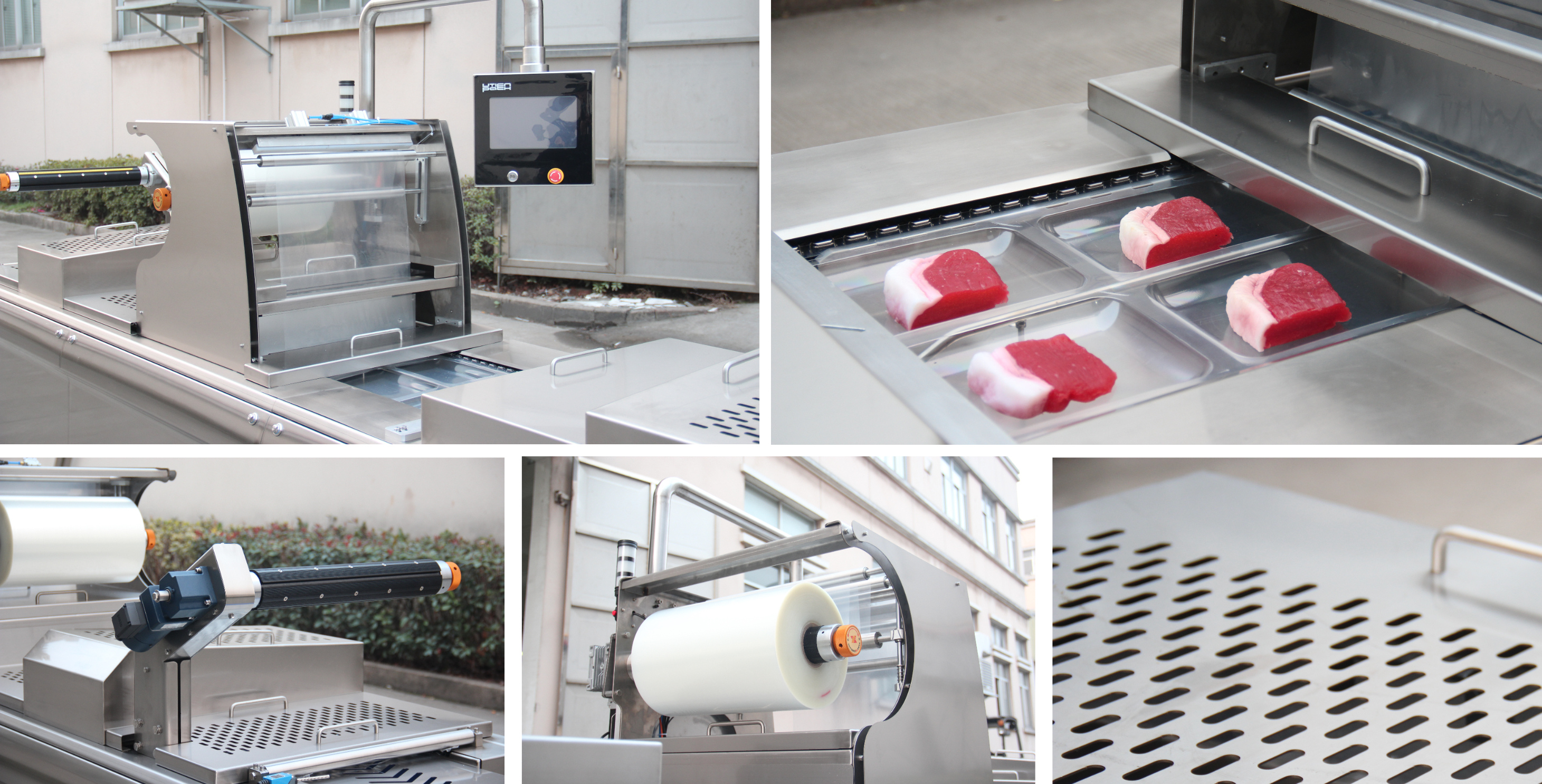 Ready meals Thermoform Vacuum Skin Packaging Machine