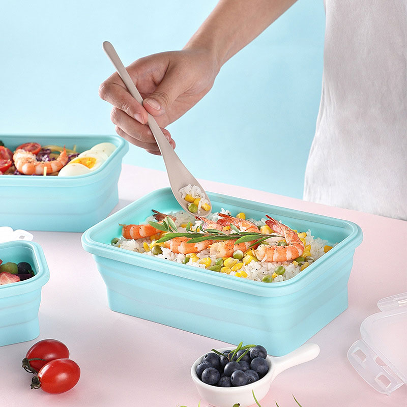 Silicone food storage containers