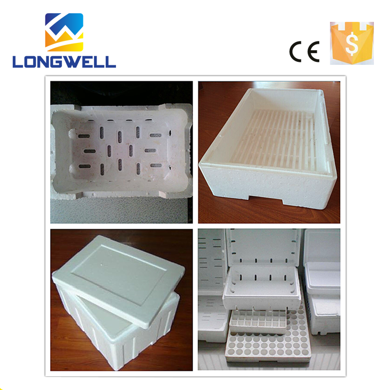 High Efficiency EPS Foam Packaging Box Automatic Shape Moulding Machine With Vacuum And Stands