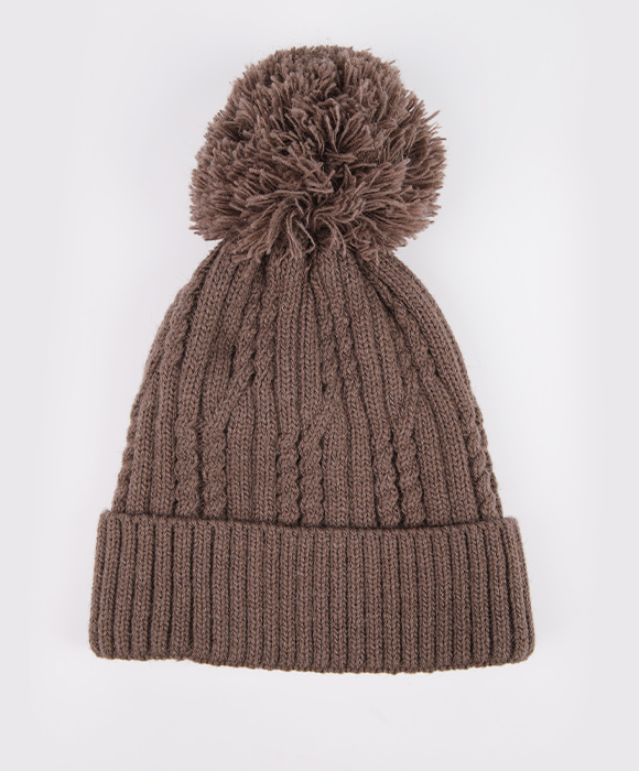 Custom black knitted hat