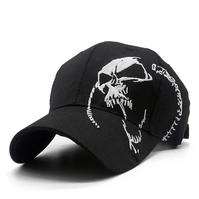 Embroidered Skull Cap For Men