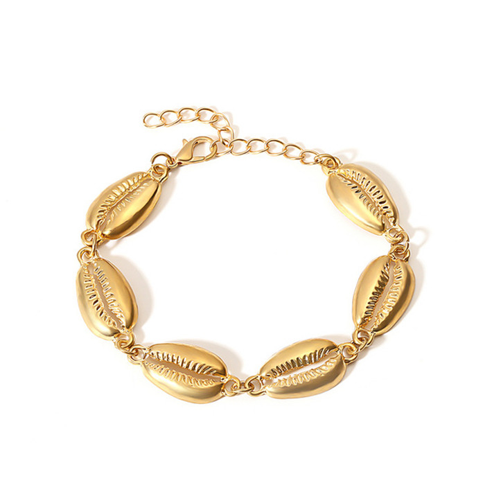 Gold Color Cowrie Shell Bracelets f