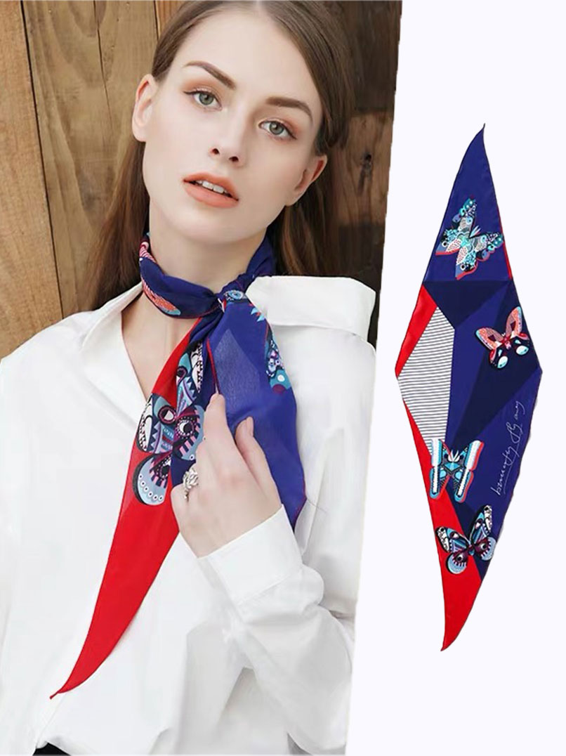 Silk scarf for hair | 100 silk scarf | white silk scarf