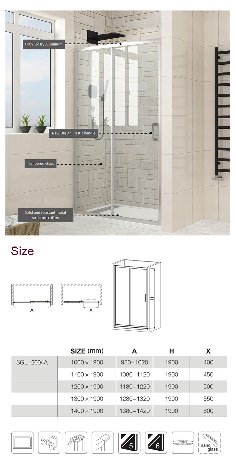 pivot shower doors
