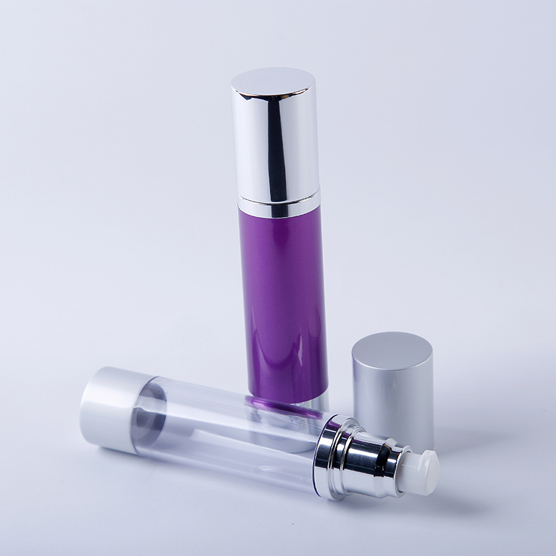 Thin Cylinder Airless Pump Bottle with Diamond Shoulder | Cosmetic Bottle | Airless Bottle
