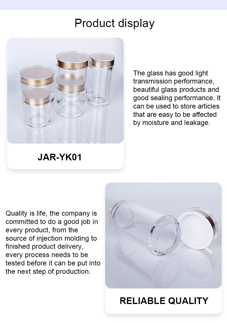 acrylic jars with lids