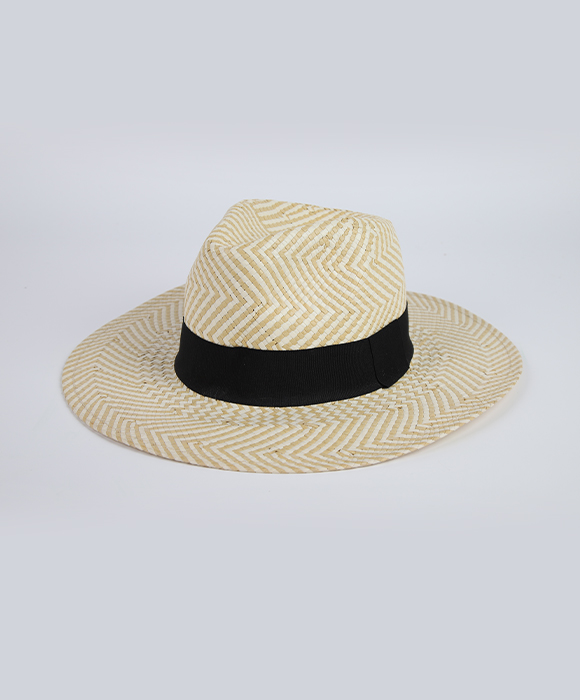 Beige Custom Straw Hat