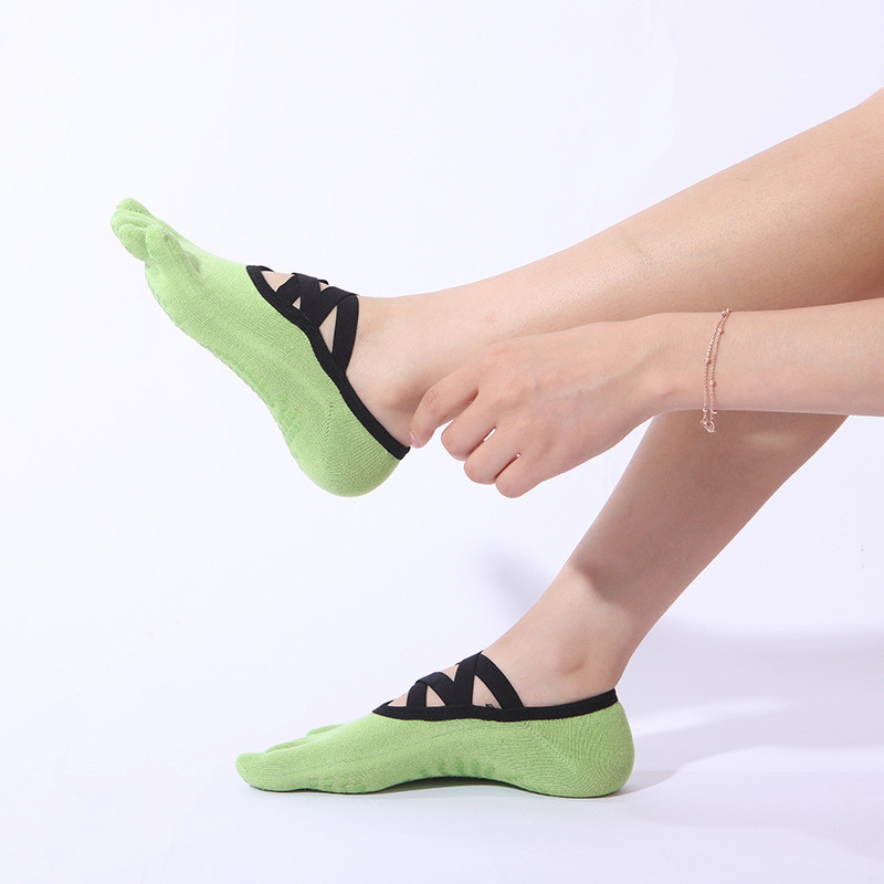 Custom Green Ladies Yoga socks