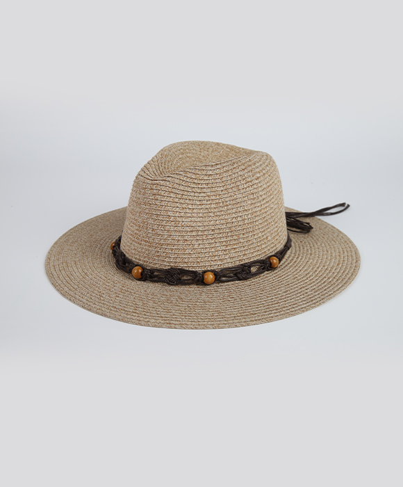 China Brown Straw Hat